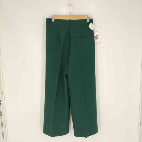 ザラ ZARA ツータック ワイドストレートスラックス レディース S