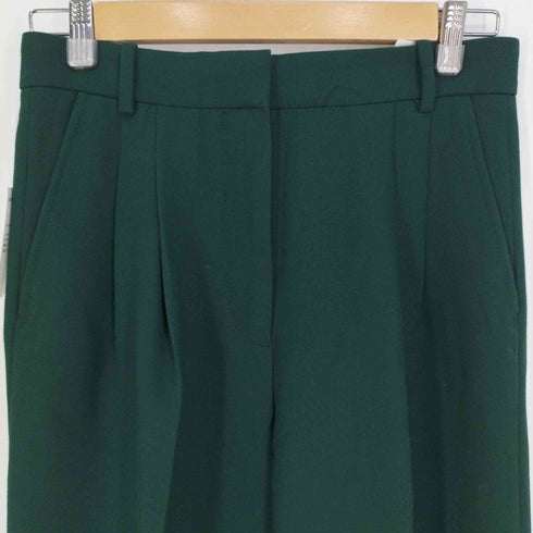 ザラ ZARA ツータック ワイドストレートスラックス レディース S