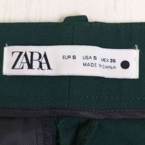 ザラ ZARA ツータック ワイドストレートスラックス レディース S