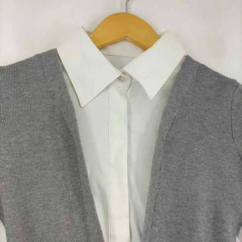 リリーブラウン Lily Brown シャツドッキングニットミニワンピース レディース ONE SIZE