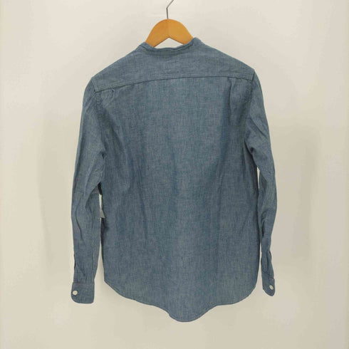 エフオービーファクトリー FOB FACTORY シャンブレー バンドカラーシャツ メンズ 1