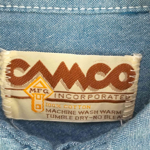 カムコ CAMCO プルオーバーシャンブレーシャツ メンズ S