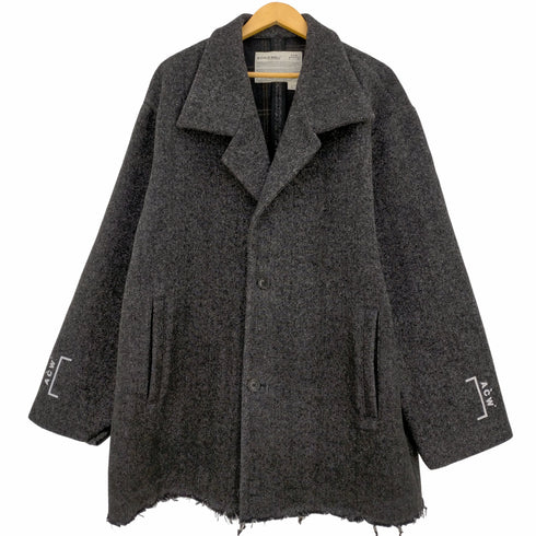 アコールドウォール A-COLD-WALL ウールポリアミド オーバーサイズ ハーフコート バックスリット メンズ import:L