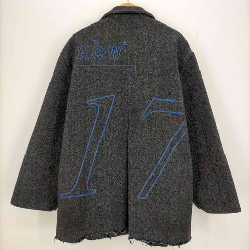 アコールドウォール A-COLD-WALL ウールポリアミド オーバーサイズ ハーフコート バックスリット メンズ import:L