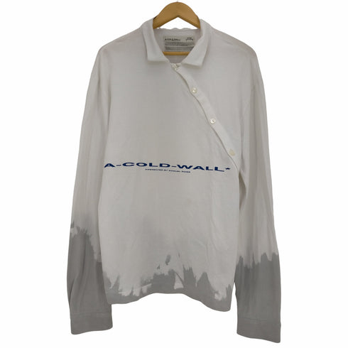 アコールドウォール A-COLD-WALL ロングスリーブ ポロシャツ アシンメトリーボタン メンズ import:XL