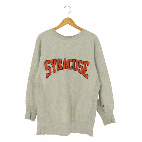 チャンピオン Champion 90s 刺繍タグ USA製 REVERSE WEAVE リバースウィーブ SYRACUSE カレッジロゴ スウェット メンズ import:XL
