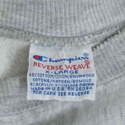チャンピオン Champion 90s 刺繍タグ USA製 REVERSE WEAVE リバースウィーブ SYRACUSE カレッジロゴ スウェット メンズ import:XL