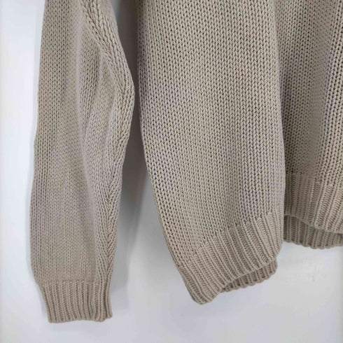 エディーバウアー Eddie Bauer 90S 白タグ Vネック コットン ニット メンズ import:M