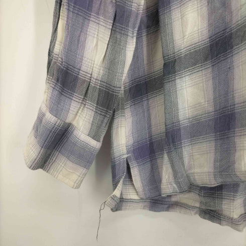 Vintage オープンカラー チェック L/S シャツ メンズ