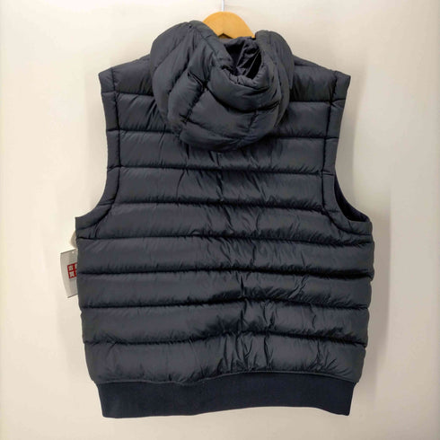 トミーヒルフィガー TOMMY HILFIGER ナイロン切替 フーデッド ジップアップ ダウンベスト メンズ import:L