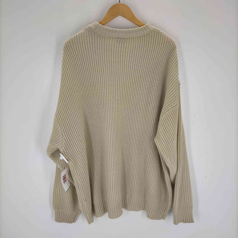 フリークスストア FREAKS STORE ビッグシルエット 畦編み クルーネックニット メンズ JPN:L