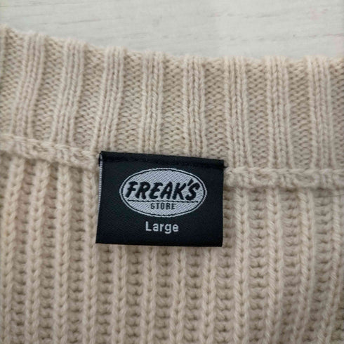 フリークスストア FREAKS STORE ビッグシルエット 畦編み クルーネックニット メンズ JPN:L