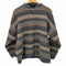 ストラクチャー STRUCTURE 90S ウール混コットン マルチボーダーロールネックニット メンズ import:XL