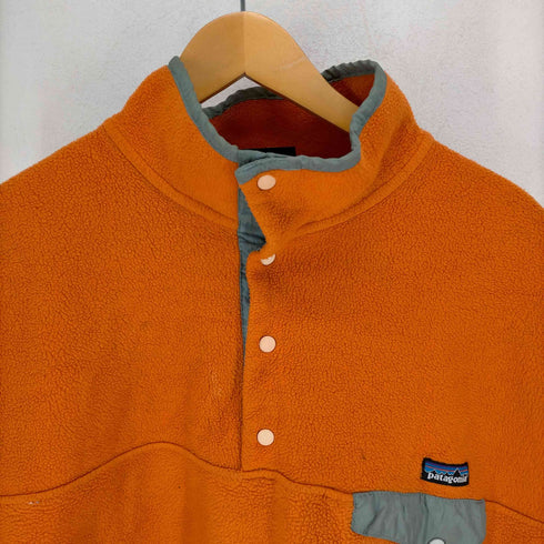 パタゴニア シンチラ PATAGONIA SYNCHILLA 90-00S ポルトガル製 ナイロン切替 スナッププルオーバー フリースベスト メンズ import:L