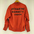 キャサリンハムネットロンドン KATHARINE HAMNETT LONDON バックロゴ ダブルジップ ボマーサテンブルゾン メンズ import:L