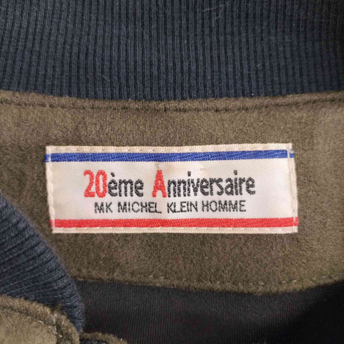 ミッシェルクランオム MICHEL KLEIN HOMME 20thアニバーサリー MA-1 フェイクスエードストレッチブルゾン メンズ 48