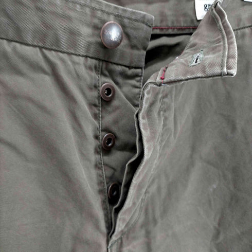 グロウンアンドソーン grown&sewn MADE IN USA ボタンフライコットンチノパン メンズ 33inch