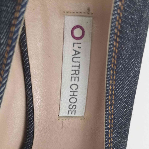 ロートレショーズ LAUTRE CHOSE イタリア製 デニム リボン ハイヒール レディース EUR:39