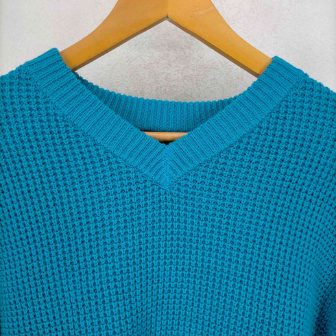 ユナイテッドアローズグリーンレーベルリラクシング UNITED ARROWS green label relaxing コットンミックスピケクルーネックニットセーター メンズ JPN:L