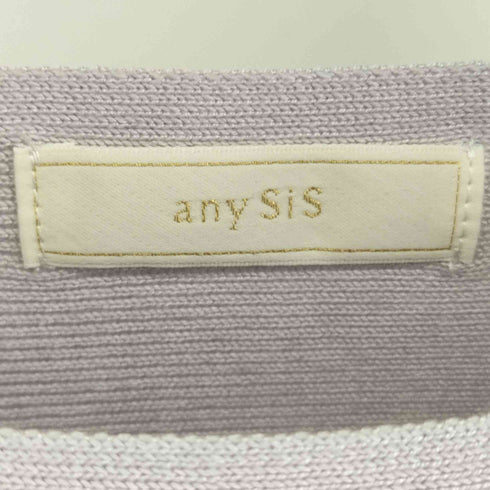 エニィスィス anySiS 23AW 洗える ファンシーヤーンラメ ニット レディース 2