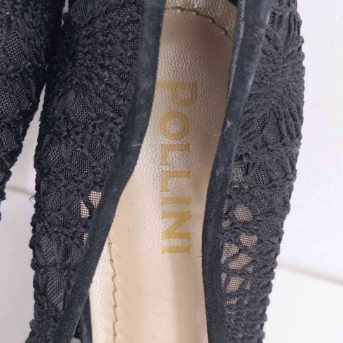 ポリーニ Pollini レースメッシュハイヒール レディース 39 1/2