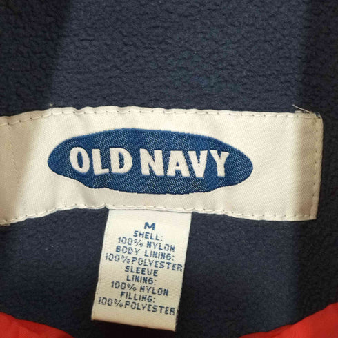 オールドネイビー OLD NAVY 裏地フリース ダブルジップ ナイロンジャケット メンズ JPN:M