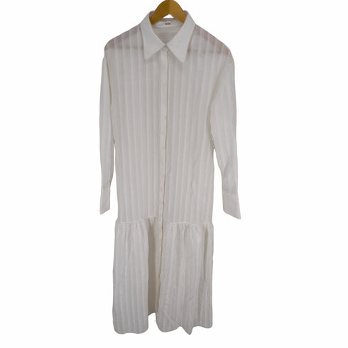トゥデイフル TODAYFUL 21AW Sheerstripe Shirts Dress シアーストライプシャツドレス レディース JPN:38