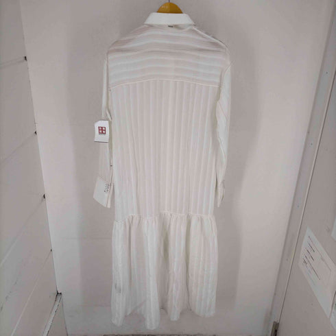 トゥデイフル TODAYFUL 21AW Sheerstripe Shirts Dress シアーストライプシャツドレス レディース JPN:38