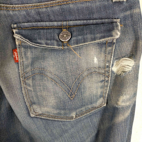 リーバイス Levis Levi’s Ultimate Lift Flare 544 Bootcut Blue Fold Over Pocket Jeans レディース 4 medium