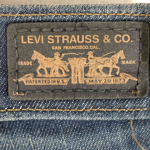 リーバイス Levis Levi’s Ultimate Lift Flare 544 Bootcut Blue Fold Over Pocket Jeans レディース 4 medium
