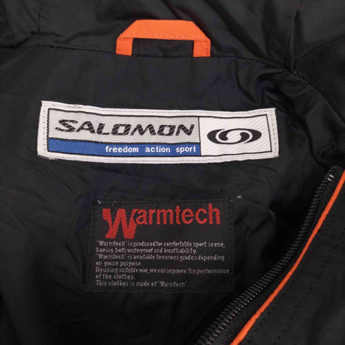 サロモン SALOMON 90-00s フロントロゴ ナイロンシェルアノラックジャケット Warmtech メンズ import:M