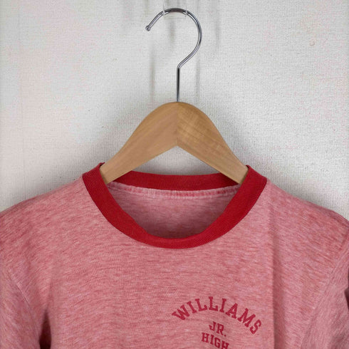 90s 霜降りリンガーTシャツ シングルステッチ チビT メンズ