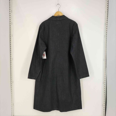 エイソス asos ブラックデニム 3Bチェスターコート メンズ import:M