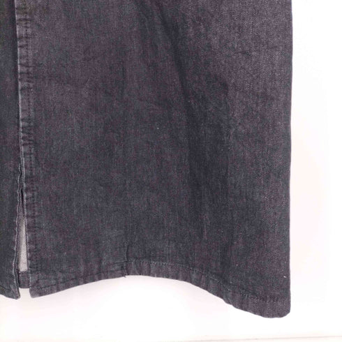 エイソス asos ブラックデニム 3Bチェスターコート メンズ import:M