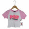 MIRACLE} ROCKSTAR BABY DOLL 発砲プリント リンガーTシャツ チビT Y2K レディース JPN:S