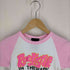MIRACLE} ROCKSTAR BABY DOLL 発砲プリント リンガーTシャツ チビT Y2K レディース JPN:S