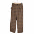 ジュンレッド JUNRed チェック柄タックワイドパンツ メンズ JPN:S