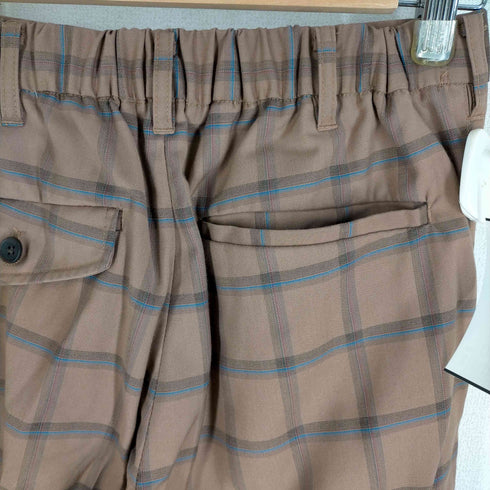 ジュンレッド JUNRed チェック柄タックワイドパンツ メンズ JPN:S