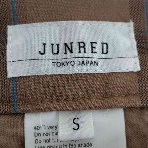 ジュンレッド JUNRed チェック柄タックワイドパンツ メンズ JPN:S