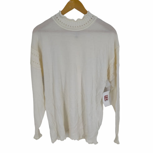 ルシェルブルー LE CIEL BLEU 23AW Eyelet Detail Knit Top レディース JPN:36