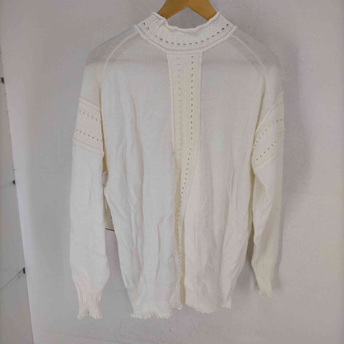 ルシェルブルー LE CIEL BLEU 23AW Eyelet Detail Knit Top レディース JPN:36