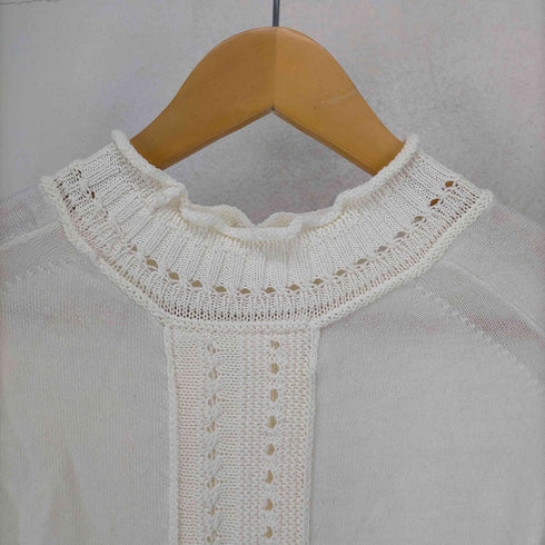 ルシェルブルー LE CIEL BLEU 23AW Eyelet Detail Knit Top レディース JPN:36