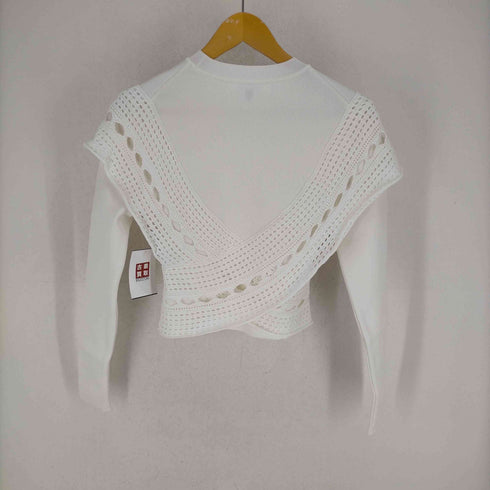 ルシェルブルー LE CIEL BLEU 23AW Lace Paneled Knit Top レディース JPN:36