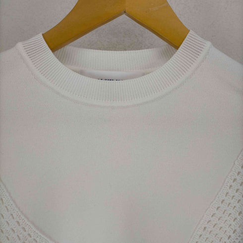 ルシェルブルー LE CIEL BLEU 23AW Lace Paneled Knit Top レディース JPN:36