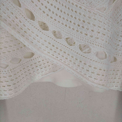 ルシェルブルー LE CIEL BLEU 23AW Lace Paneled Knit Top レディース JPN:36