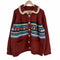 Moromoro Striped Jacquard Loose Knitted Cardigan レディース 3