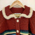 Moromoro Striped Jacquard Loose Knitted Cardigan レディース 3