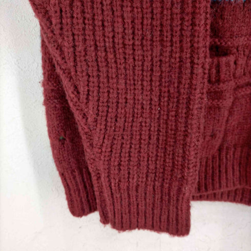 Moromoro Striped Jacquard Loose Knitted Cardigan レディース 3