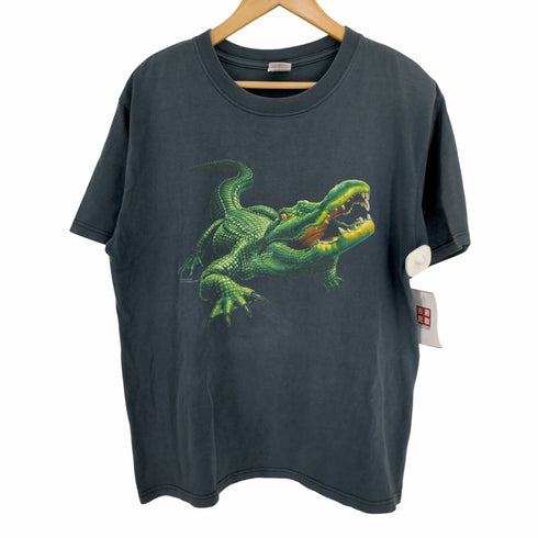 アンビル Anvil Human-I-Tees アニマルプリントTシャツ ワニ メンズ import:M