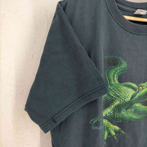アンビル Anvil Human-I-Tees アニマルプリントTシャツ ワニ メンズ import:M